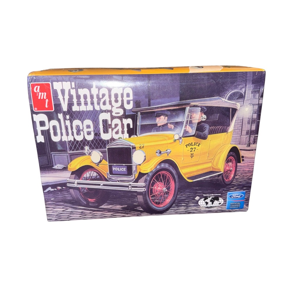 AMT Vintage Police Car 1927 Ford Model T 1/25 Scale Model Kit 38679 Sealed